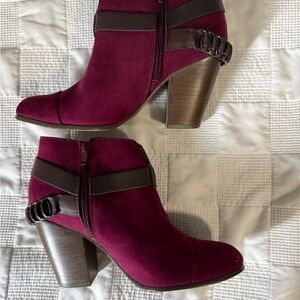 Carlos by Carlos Santana Rich Plum Ankle Boots